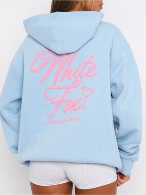 White Fox Boutique Blue & Pink Era 8.5 Hoodie